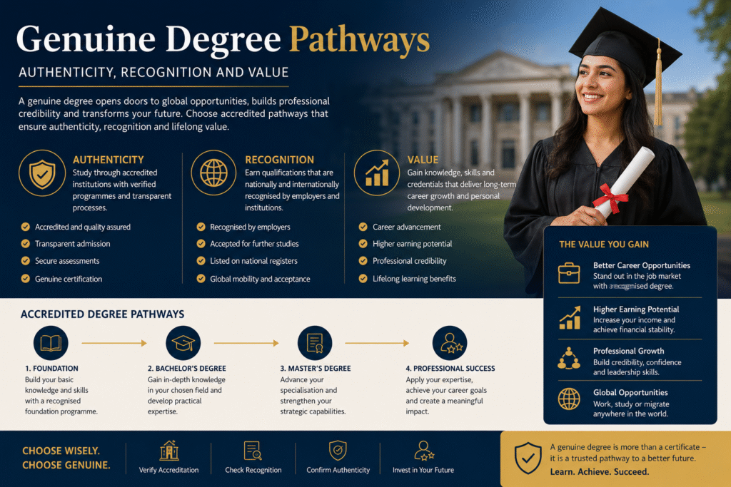 Genuine Degree Pathways: Authenticity, Recognition and Value